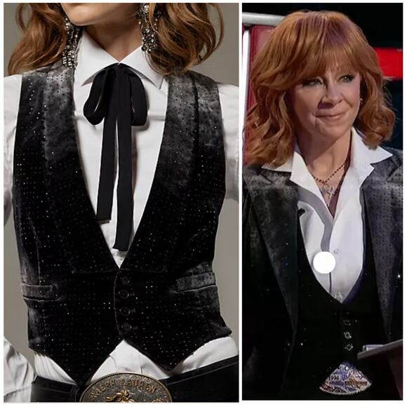 Ralph Lauren Collection Vest Black Crystal Embellished Denim Dress Jacket 8 $4K - Picture 1 of 14